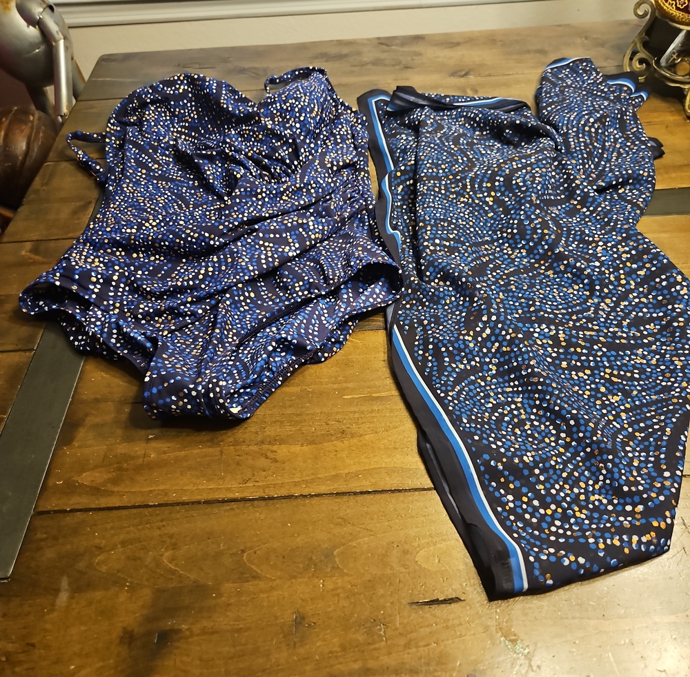 NWOT Miraclesuit With Matching Pareo - Picture 5 of 11